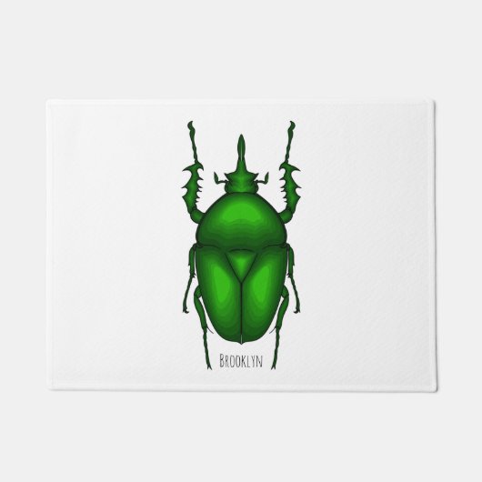 Paillasson Illustration de bug Mecynorhina torquata (Devant)