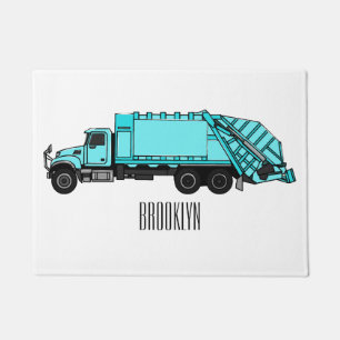 Paillasson Illustration de camion à ordures