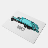 Paillasson Illustration de camion à ordures (Incliné)