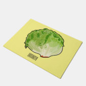 Paillasson Illustration de caricature de laitue (Incliné)