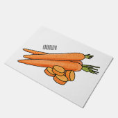 Paillasson Illustration de carotte (Incliné)