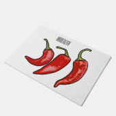 Paillasson Illustration de chili (Incliné)