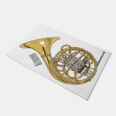 Paillasson Illustration de corne française (Incliné)