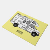 Paillasson Illustration de dessin animé Campervan (Incliné)