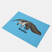 Paillasson Illustration de dessin animé d'Anteater happy (Incliné)