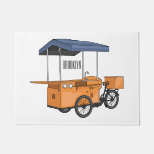 Paillasson Illustration de dessin animé de chariot de nourrit