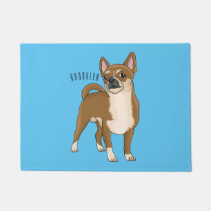 Paillasson illustration de dessin animé de chien Chihuahua
