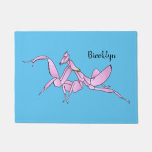 Paillasson Illustration de dessin animé de mante orchidée