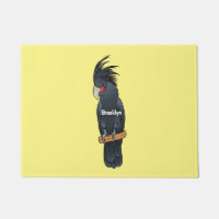 Illustration de dessin animé d'oiseau cacatoès à p