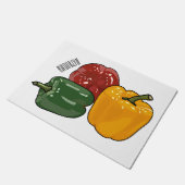 Paillasson Illustration de dessin de Capsicum (Incliné)