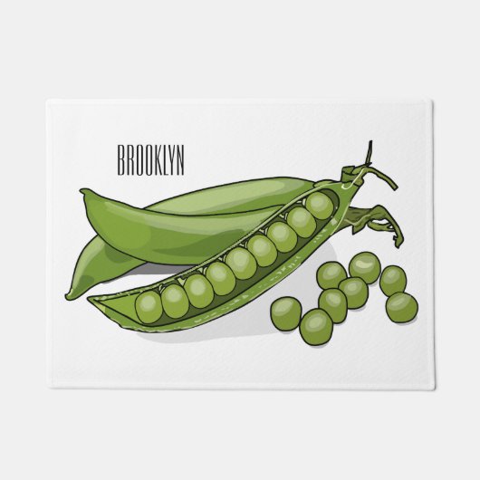 Paillasson Illustration de dessin de pois (Devant)