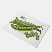 Paillasson Illustration de dessin de pois (Incliné)