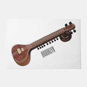 Paillasson Illustration de dessin de Sitar