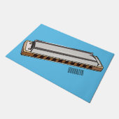 Paillasson Illustration de dessin d'Harmonica (Incliné)