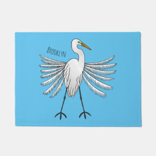 Paillasson Illustration de dessin d'oiseau de grand feu