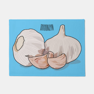 Paillasson Illustration de dessin sur l'ail