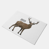 Paillasson Illustration de dessin sur le cerf (Incliné)