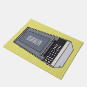 Paillasson Illustration de dessin sur micro-ondes (Incliné)