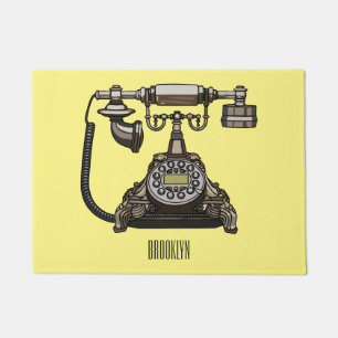 Paillasson Illustration de dessin téléphonique