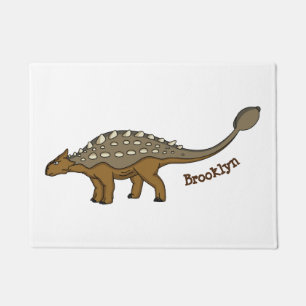 Paillasson Illustration de dinosaure blindé Ankylosaurus