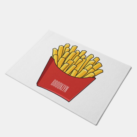 Paillasson Illustration de frites (Incliné)