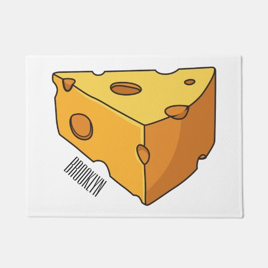 Paillasson Illustration de fromage (Devant)
