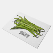 Paillasson Illustration de haricots verts (Incliné)