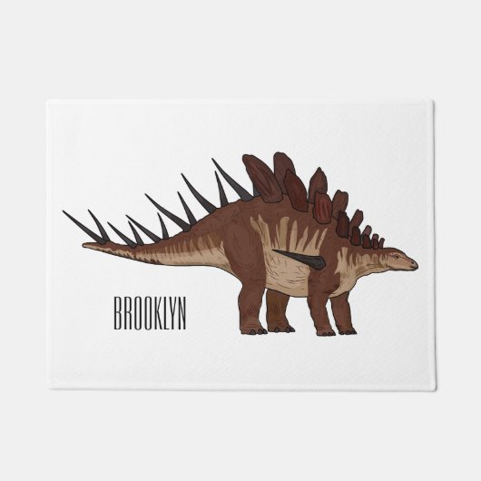 Paillasson Illustration de Kentrosaurus (Devant)