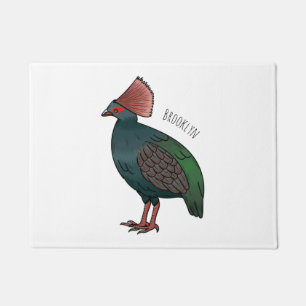 Paillasson Illustration de la caricature d'oiseau perdrix en