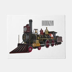 Paillasson Illustration de la locomotive à vapeur