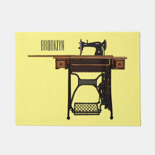 Paillasson Illustration de la machine à coudre