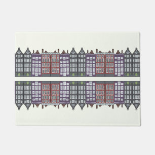 Paillasson Illustration de l'architecture d'art urbain d'Amst