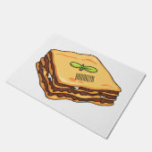 Paillasson Illustration de Lasagna (Incliné)