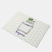 Paillasson Illustration de lave-linge mignonne (Incliné)