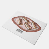 Paillasson Illustration de l'éclair de chocolat (Incliné)