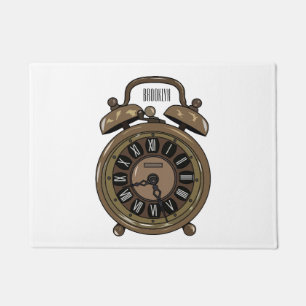 Paillasson Illustration de l'horloge d'alarme