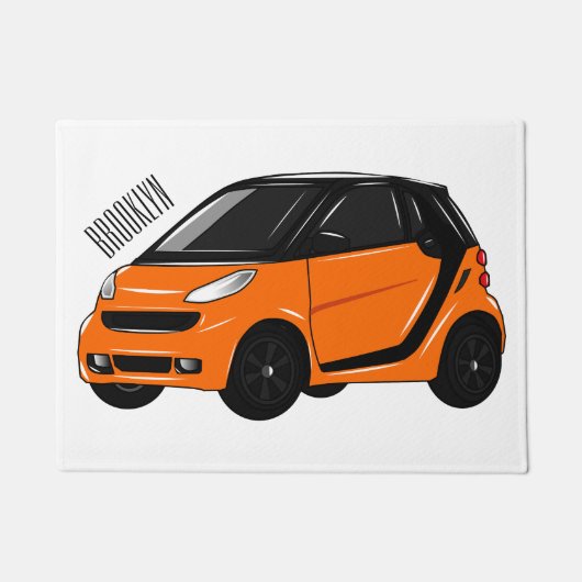 Paillasson Illustration de micro-voiture (Devant)