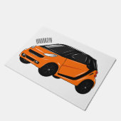 Paillasson Illustration de micro-voiture (Incliné)