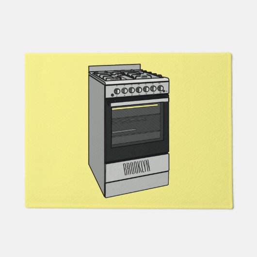 Paillasson Illustration de poêle électrique (Devant)