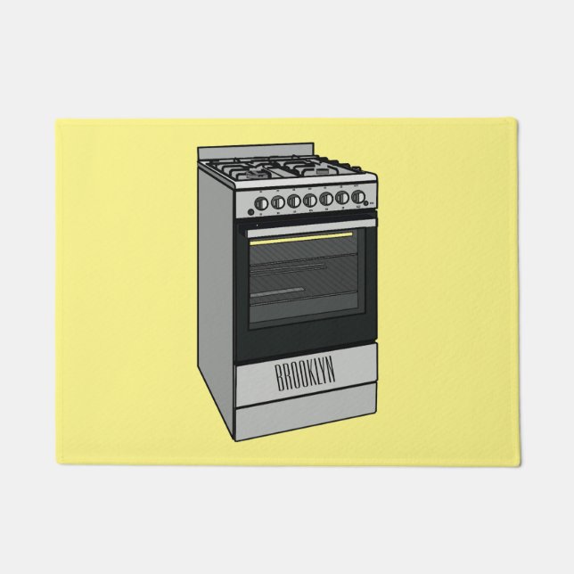 Paillasson Illustration de poêle électrique (Devant)