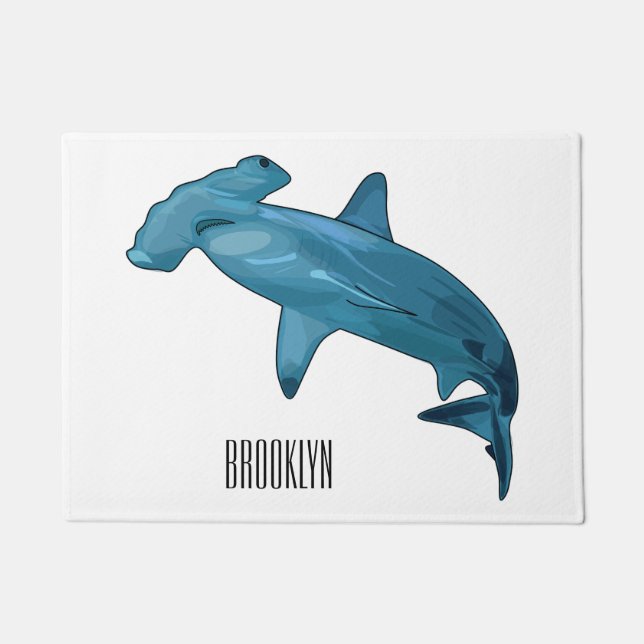 Paillasson Illustration de requin marteau (Devant)