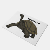 Paillasson Illustration de tortue terrestre des Galapagos (Incliné)