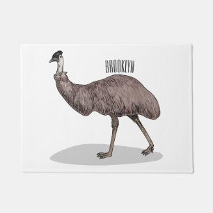 Paillasson Illustration d'Emu bird