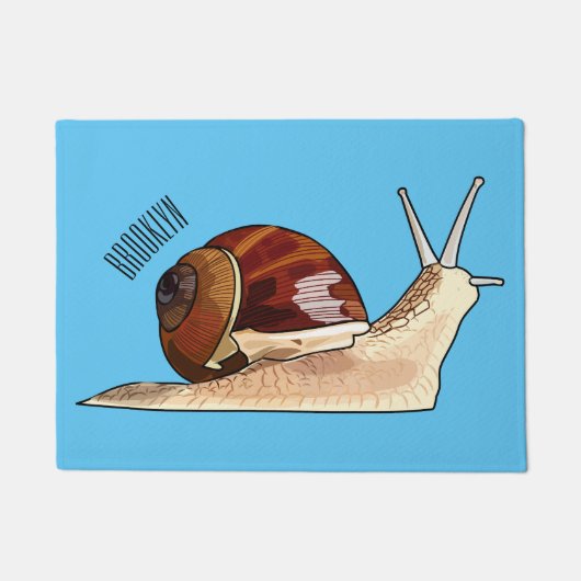 Paillasson Illustration d'escargot (Devant)