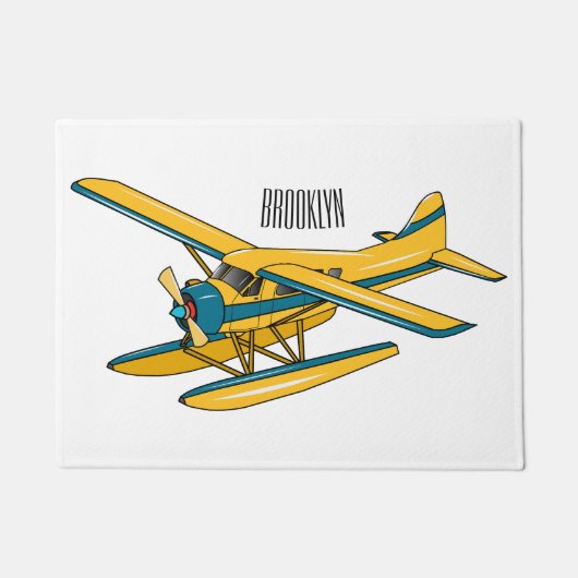 Paillasson Illustration d'hydravion (Devant)