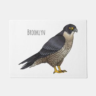 Paillasson Illustration d'oiseau de faucon pèlerin