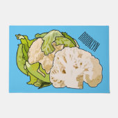 Paillasson Illustration du chou-fleur (Devant)