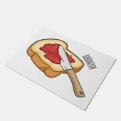 Paillasson Illustration du pain et de la confiture (Incliné)
