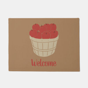 Paillasson Illustration du panier de pommes de Bushel