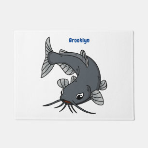 Paillasson Illustration du poisson-chat mignon